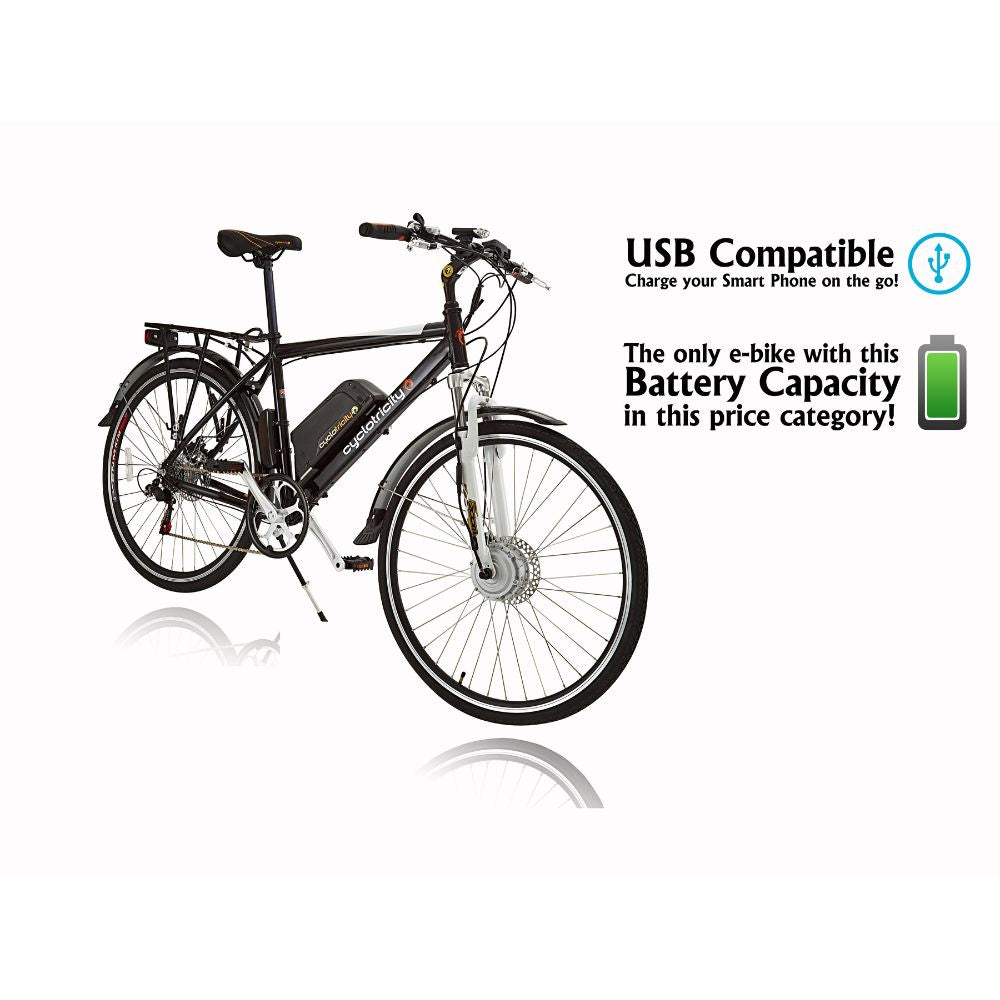 Cyclotricity Revolver Hybrid Electric Bike - Front Hub Motor